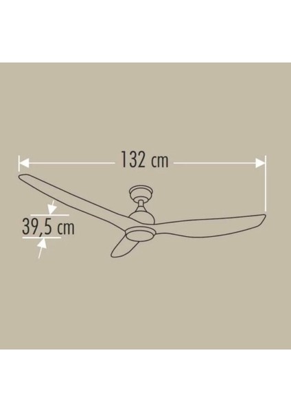 Zürih Ledli Tavan Vantilatörü 40W Aydınlatma 70W Fan Kumandalı Dekoratif 3 Kanat fırsatları