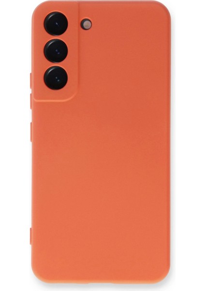 Bfs Samsung Galaxy S22 Plus Kılıf Nano Içi Kadife Silikon - Turuncu