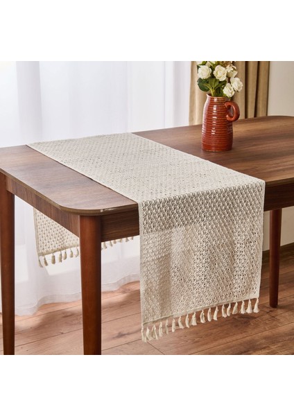 Soft Santa Runner - Ekru - 35X145 cm