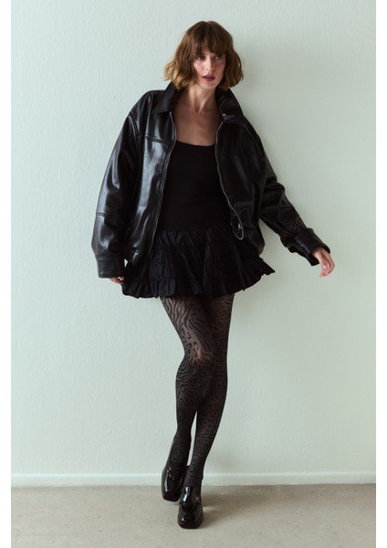 Koyu Gri Zesütyenleopard Külotlu Çorap fiyatları