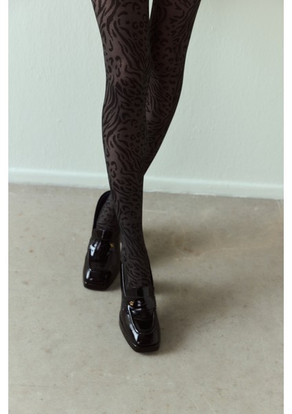 Koyu Gri Zesütyenleopard Külotlu Çorap modelleri