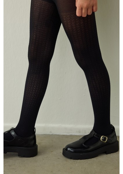 Siyah Kız Çocuk Pretty 90 Denye Mikro Külotlu Çorap fiyatları