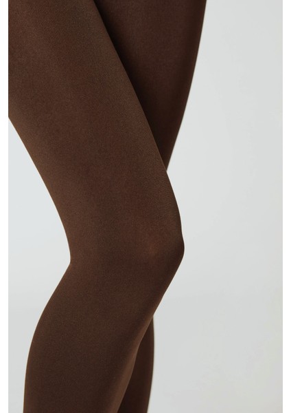 Mikro Termal Cotton Acı Kahve Rengi Kadın Kaçmaz Külotlu Çorap fiyatları