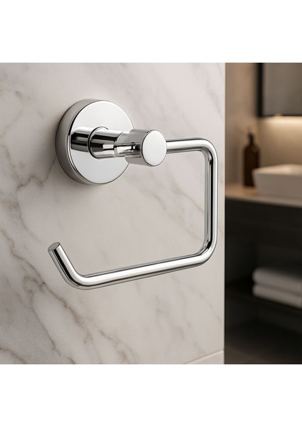 Gümüş Krom Kapaksız Wc Kağıt Aparatı Vidalı Paslanmaz Metal Duvar Tuvalet Kağıtlık Banyo Aksesuarı fırsatları