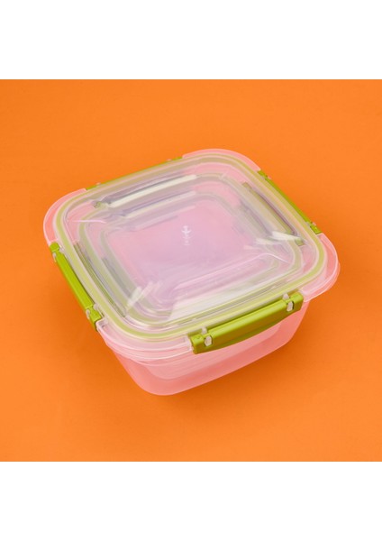 Plastik Kare Sızdırmaz Kilitli Saklama Kabı - Haki modelleri