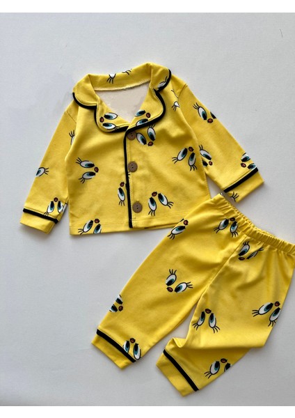 %100 Pamuklu Uzun Kollu Mevsimlik Bebek Çocuk Pijaması fiyatları