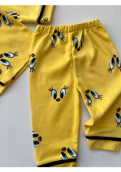 %100 Pamuklu Uzun Kollu Mevsimlik Bebek Çocuk Pijaması fırsatları