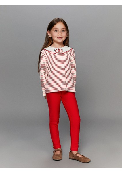 Yeni Sezon Beli Lastikli Basic Kız Çocuk Tayt 2'li fiyatları