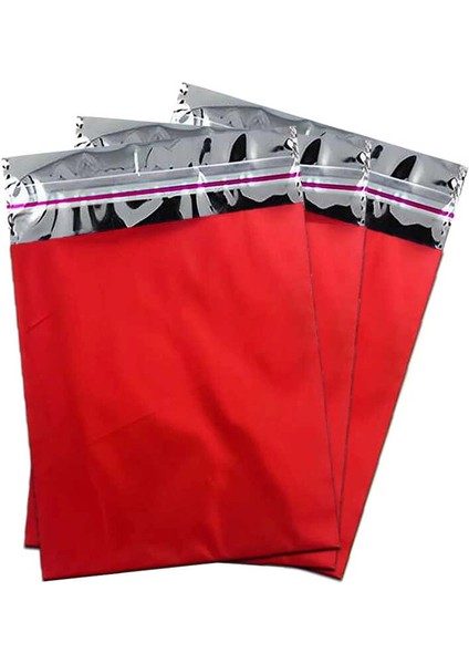 Kırmızı Lüks Metalize Poşet 25X35