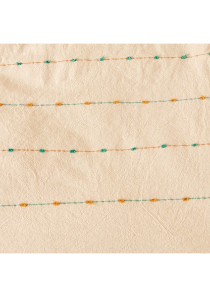 Soft Elias Ipliği Boyalı Çift Kişilik Nevresim Takımı - Ekru fiyatları