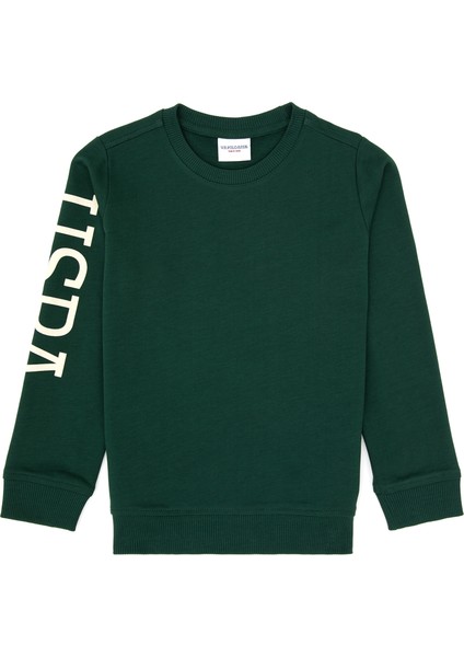 Erkek Çocuk Koyu Yeşil Sweatshirt 50313831-VR079