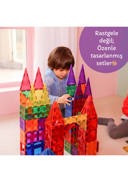 108 Parçalı Manyetik Yapı Seti modelleri