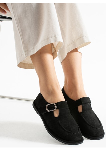 Arabella Kadın Süet Toka Detaylı Günlük Loafer Ayakkabı