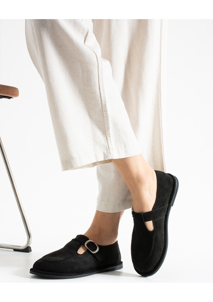 Arabella Kadın Süet Toka Detaylı Günlük Loafer Ayakkabı