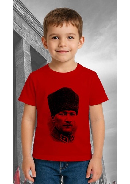 Unisex Ay Yıldızlı T-Shirt 19 Mayıs 29 Ekim 23 Nisan 10 Kasım Atatürk Çocuk Tişört