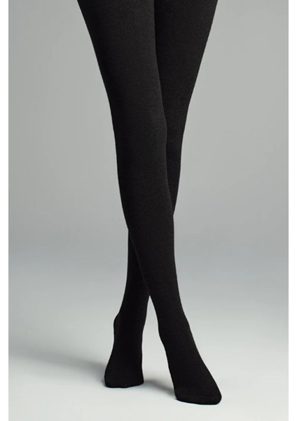 Siyah Termal Içi Polarlı Yırtılmaya ve Kaçmaya Dayanıklı Kadın Külotlu Çorap indirimleri