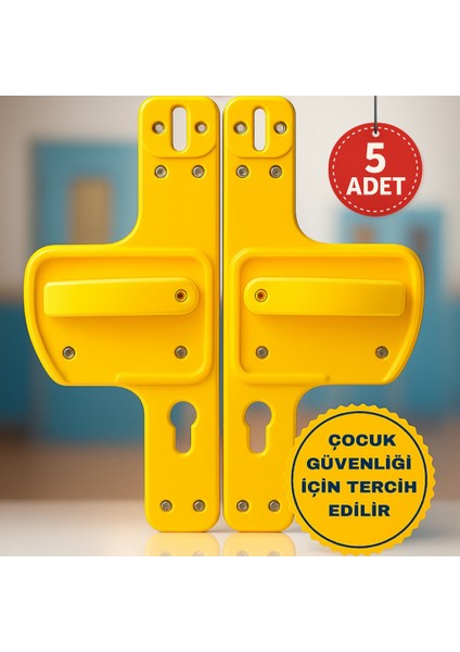 Kreş ve Okullar Için Çocuk Güvenliği Sunan Dayanıklı, Kırılmaz Bariyerli Kapı Kolu