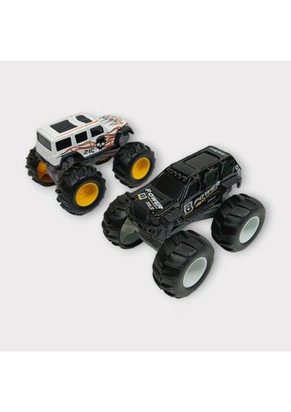 Mini Off-Road Araçlar 2'li - Siyah Beyaz (Lisinya) fırsatları