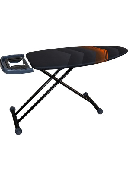 CM-777 Titanic Black Serisi Ergonomik Tasarım Ütü Masası Lale Motif Ütü Park Yeri fırsatları