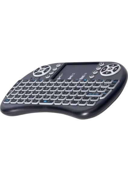 Smart Tv Box Ps3 Uyumlu Kablosuz Dokunmatik Işıklı Şarjlı Touchpadli Mini Q Klavye modelleri