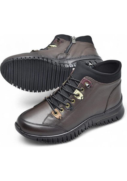 1988 Tam Ortopedik Siyah Hakiki Deri Kadın Bot Lastikli Fermuarlı Kışlık Anne Deri Bot fırsatları