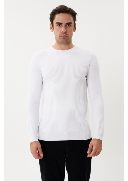 Et 3632 Bisiklet Yaka Tüylenmez Erkek Triko Kazak