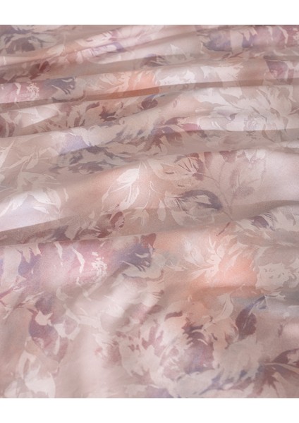 Perline Çift Kişilik %100 Pamuk Ranforce Baskılı Nevresim Takımı - Pudra indirimleri