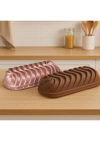 Kitchen Nirvana Büyük Baton Kek Kalıbı - Pembe - 28 cm