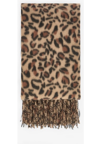 Leopar Desenli Yumuşak Dokulu Atkı fiyatları