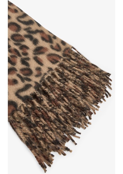 Leopar Desenli Yumuşak Dokulu Atkı modelleri