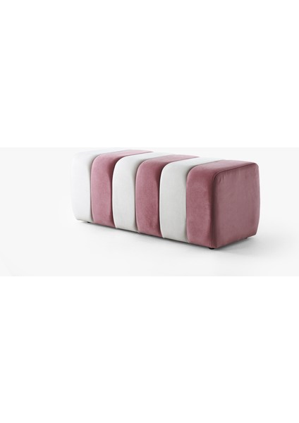 Yarmalı Bench Luna V-13 Pembe Beyaz fiyatları