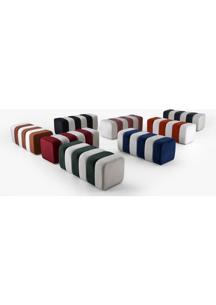 Yarmalı Bench Luna V-13 Pembe Beyaz fırsatları