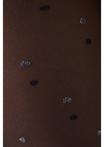 Siyah Shiny Dotted Külotlu Çorap indirimleri