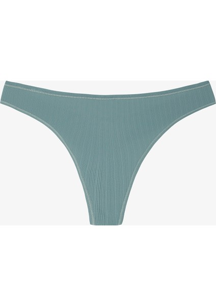 Koyu Gri Essentials Normal Bel Tanga Külot