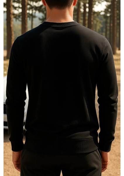 Erkek Mevsimlik Salaş Uzun Kol Siyah Sweatshirt indirimleri