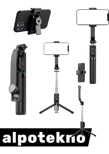 Bluetooth Kumandalı Tripod-Selfie Çubuğu | Üst Kalite & Dayanıklı Tasarım