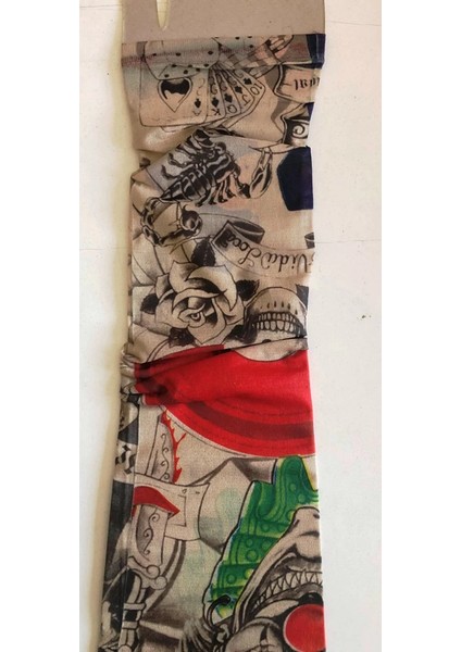 Çift Kol Giyilebilir Dövme Kuru Kafacı Desenler Tattoo Sleeve fiyatları