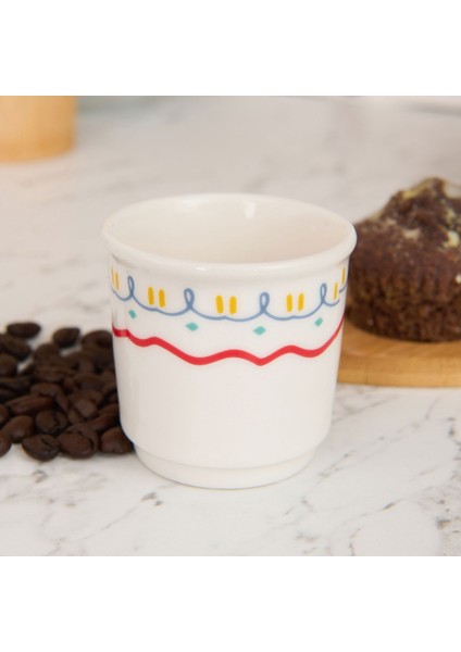 Kitchen Bonjour Espresso Fincanı - Renkli - 80 ml