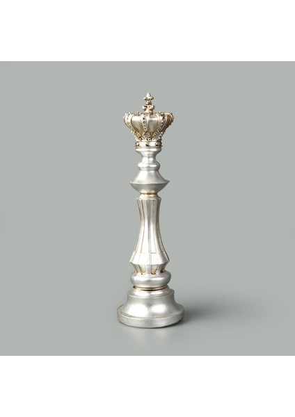Deco Şah Dekor - Gümüş - 40 cm
