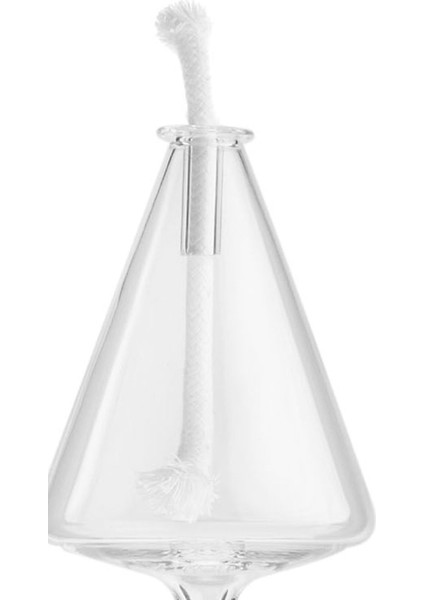 Cam Konik Model Küçük Boy Tekli Ayaklı Kandil - Kırmızı - 24X7X7 cm modelleri