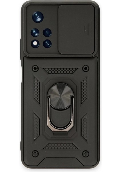 Bfs Xiaomi Redmi Note 11T Kılıf Pars Lens Yüzüklü Silikon - Siyah modelleri