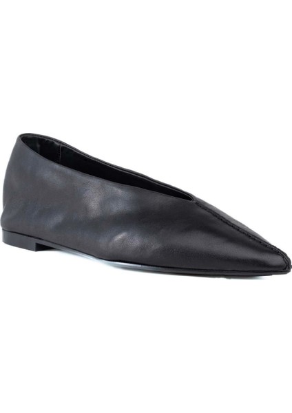 Kadın Deri Siyah Babet Ayakkabı indirimleri