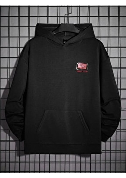 Oversize Unisex Fight Club Baskılı 3 Iplik Şardonlu Sweatshirt Hoodie fiyatları