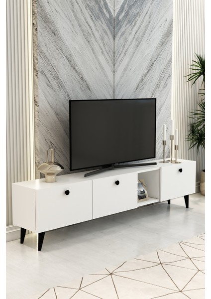 Model Hera 180 cm 3 Kapaklı Televizyon Ünitesi Modern Tv Ünitesi – Tv Sehpası | Televizyon Konsolu fiyatları