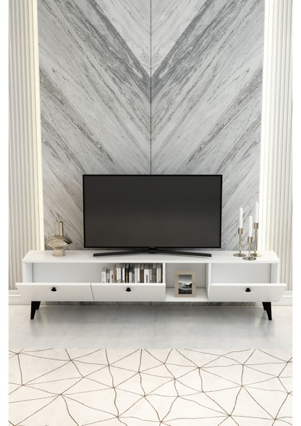 Model Hera 180 cm 3 Kapaklı Televizyon Ünitesi Modern Tv Ünitesi – Tv Sehpası | Televizyon Konsolu modelleri