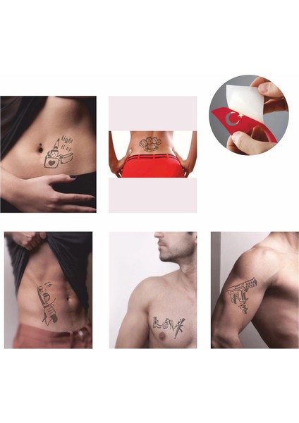 Hayat Bir Savaş Desenleri Hint Kınası ile Geçici Dövme Yapma Seti fiyatları