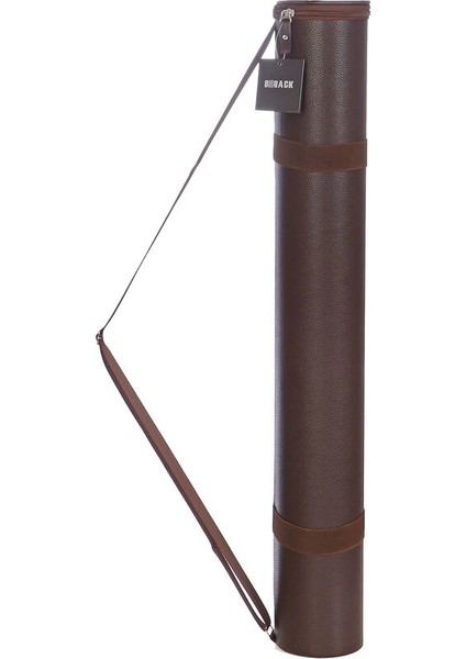 Deri Proje Tüpü (Proje Taşıma Çantası) Kahverengi