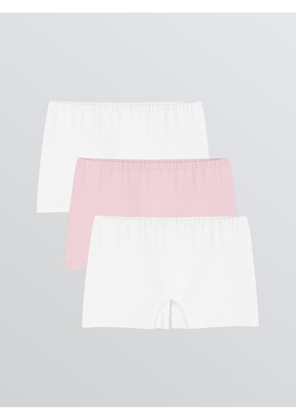 Yeni Sezon Basic Kız Çocuk Boxer 3'lü