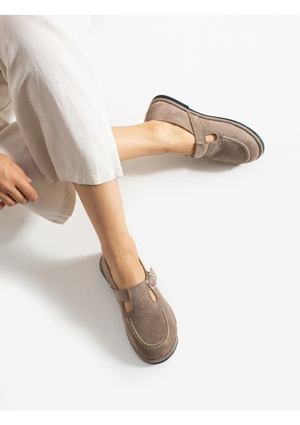 Arabella Kadın Süet Toka Detaylı Günlük Loafer Ayakkabı