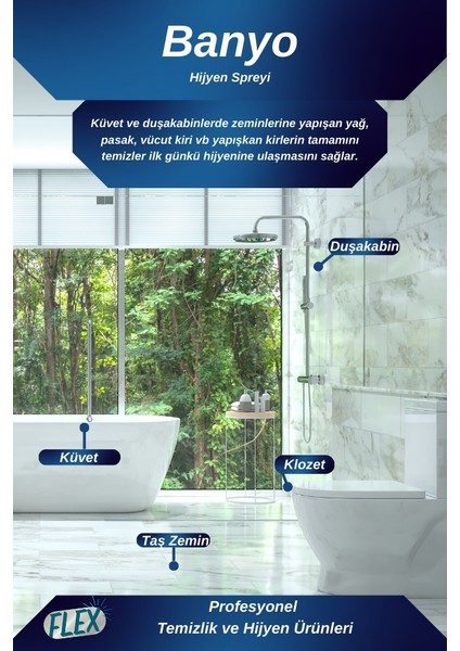 Çok Amaçlı Banyo Temizleyici 500ML + Çok Amaçlı Leke Çözücü 500ML indirimleri